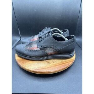 Cole Haan Original Grand Mens Size 11 M Wingtip Oxford Plaid Shortwing Shoes